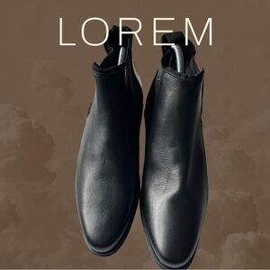 **Nwob  ASOS Men's Black Leather  Chelsea Boots Size 9